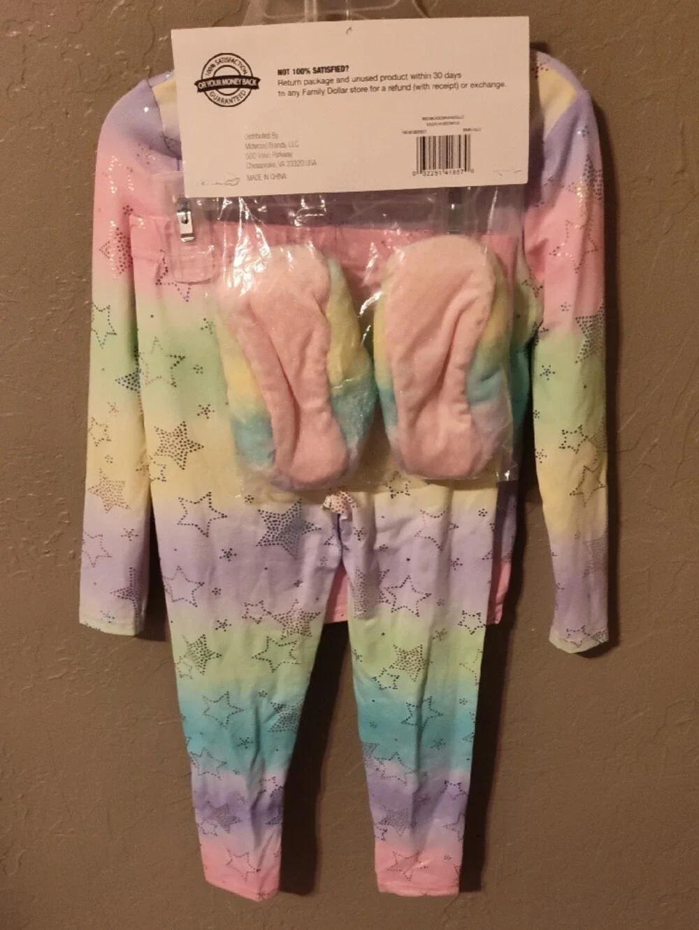 Kidgets Rainbow Star Long Sleeve Kids Pajama Set - Pastel